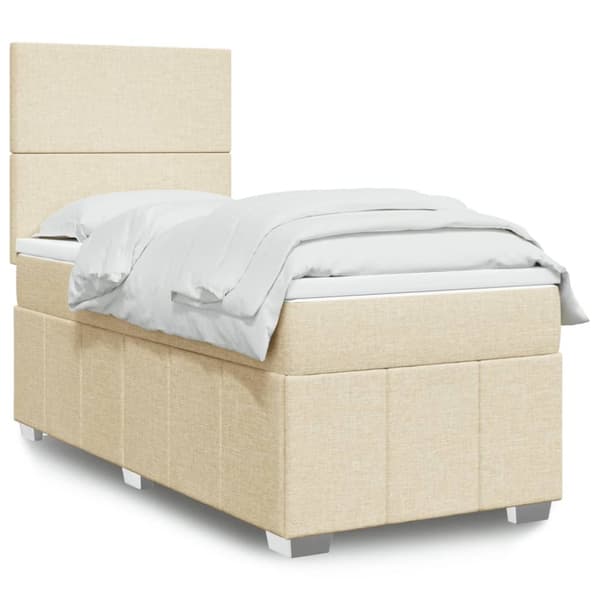 Continental sänky patjalla Cream Kangas 90x190 cm