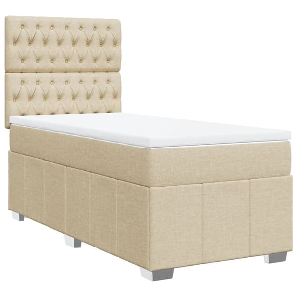 Continental sänky patjalla Cream Kangas 90x190 cm