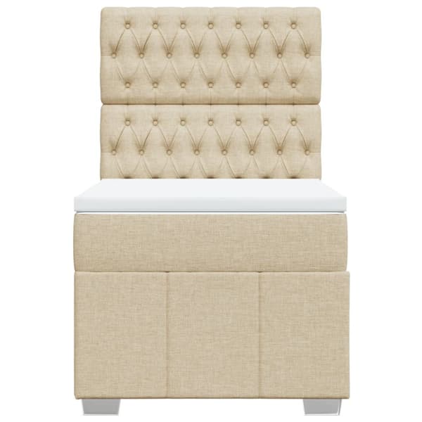 Continental sänky patjalla Cream Kangas 90x190 cm