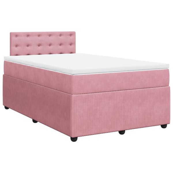 Continental sänky patjalla Pinkki 120x190 cm Velvet