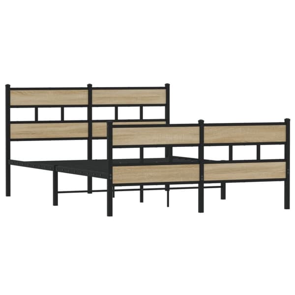 sengeramme uden madras 160x200 cm metal sonoma-eg