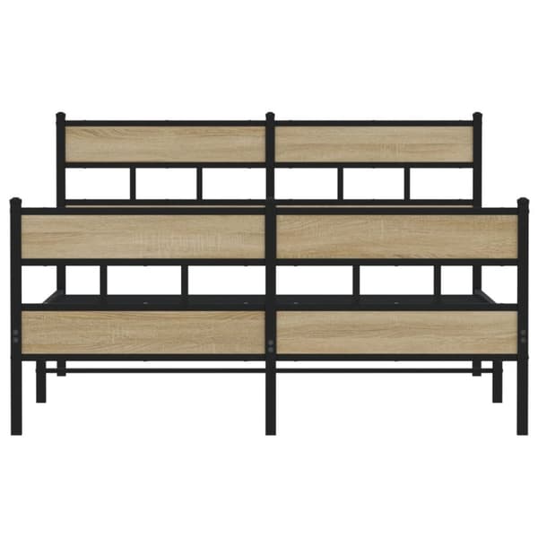 sengeramme uden madras 160x200 cm metal sonoma-eg
