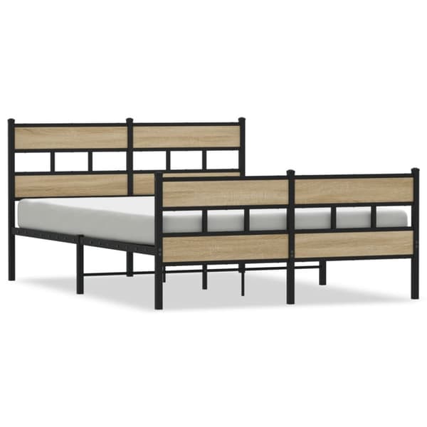 sengeramme uden madras 160x200 cm metal sonoma-eg