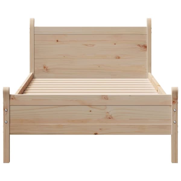 sengeramme uden madras 100x200 cm massivt fyrretræ