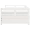 Miniatyrbillede 5 af 10: daybed med udtræk og madrasser 90x190 cm massivt fyrretræ hvid