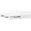 Miniatyrbillede 7 af 10: daybed med udtræk og madrasser 90x190 cm massivt fyrretræ hvid