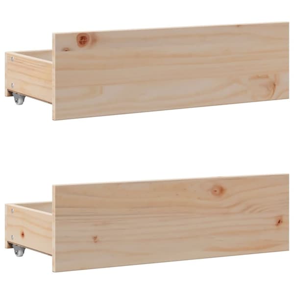Sänky kirjahyllyllä ilman patjaa 90x200 cm täysi mänty