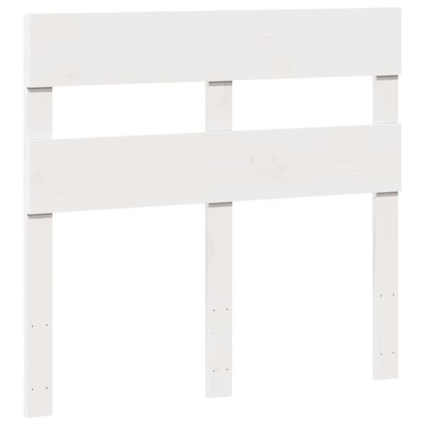 Sängynrunko ilman patjaa päädyllä 75x190 cm täysi mänty