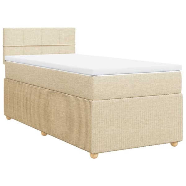 Continental sänky patjalla Cream Kangas 90x190 cm