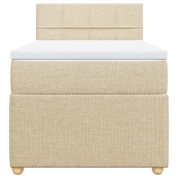 Continental sänky patjalla Cream Kangas 90x190 cm