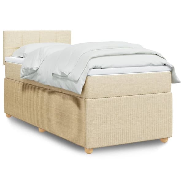 Continental sänky patjalla Cream Kangas 90x190 cm