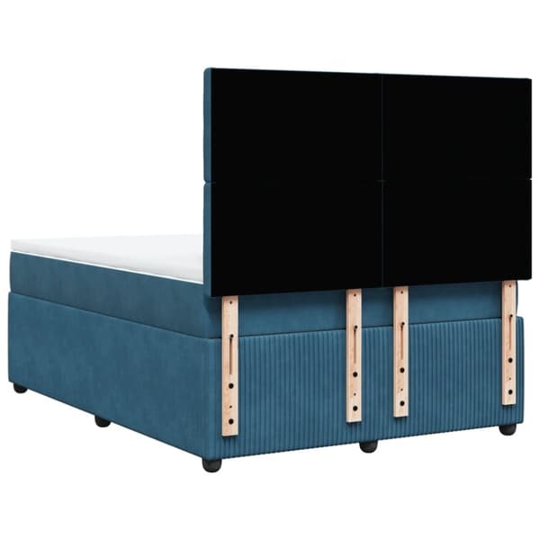 Continental sänky patjalla Sininen 140x190cm Velvet