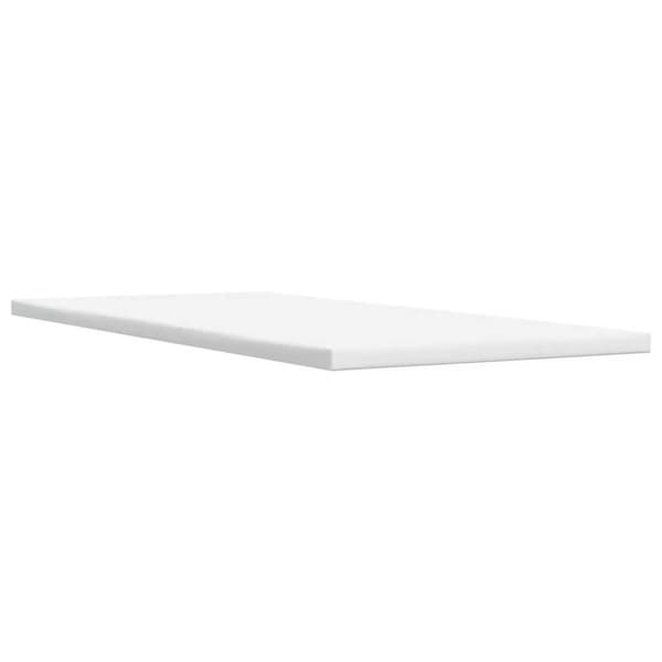 kontinentalseng med madras 90x190 cm stof cremefarvet