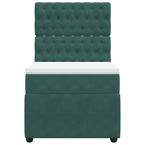 Continental sänky patjalla Green Velvet 100x200 cm
