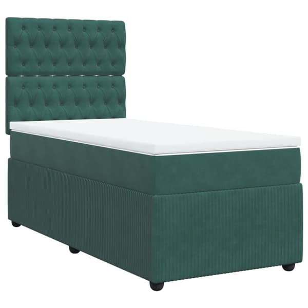 Continental sänky patjalla Green Velvet 100x200 cm