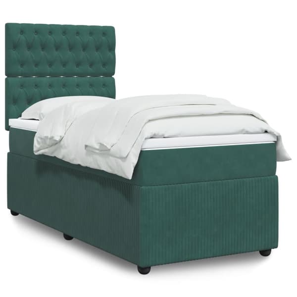 Continental sänky patjalla Green Velvet 100x200 cm