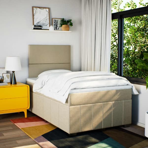 Continental sänky patjalla Cream Kangas 120x200 cm