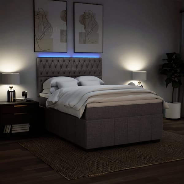 Continental sänky patjalla Taupe Kangas 160x200 cm