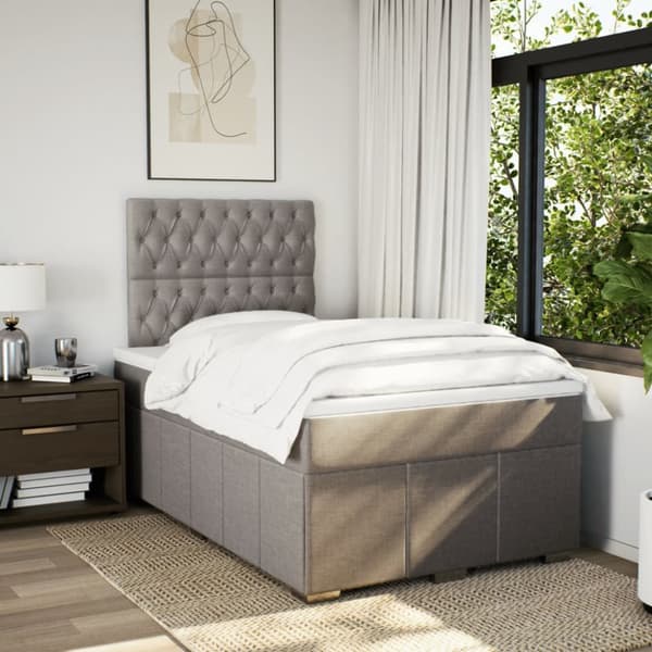 Continental sänky patjalla Taupe Kangas 120x200 cm