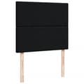 Miniatyrbillede 7 af 10: kontinentalseng med madras 120x200 cm stof sort
