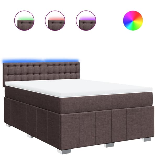 Continental Bed Patja Ruskea Kangas 160x200 cm