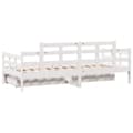 Miniatyrbillede 6 af 10: daybed med skuffer 90x200 cm massivt fyrretræ hvid