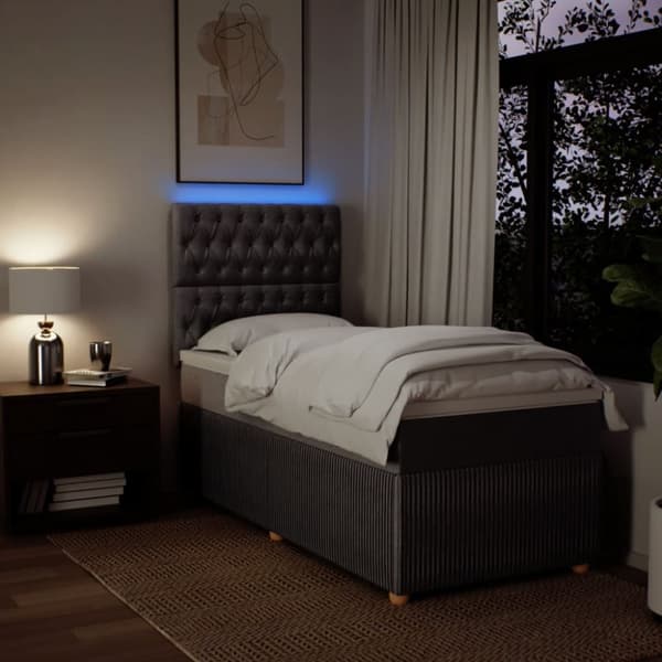 Continental sänky patjalla Taupe Kangas 90x200 cm