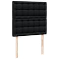 Miniatyrbillede 9 af 10: kontinentalseng med madras 100x200 cm stof sort