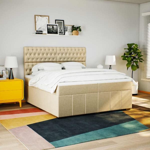 Continental Bed patja Cream Kangas 200x200 cm