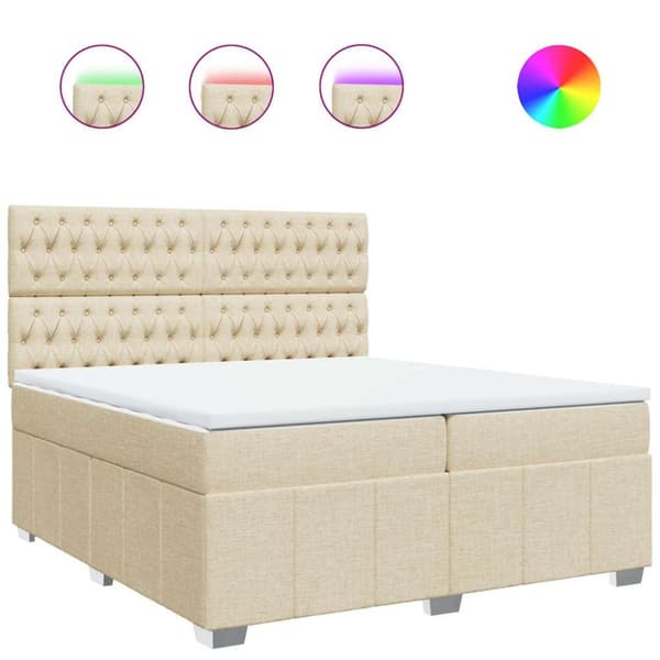 Continental Bed patja Cream Kangas 200x200 cm