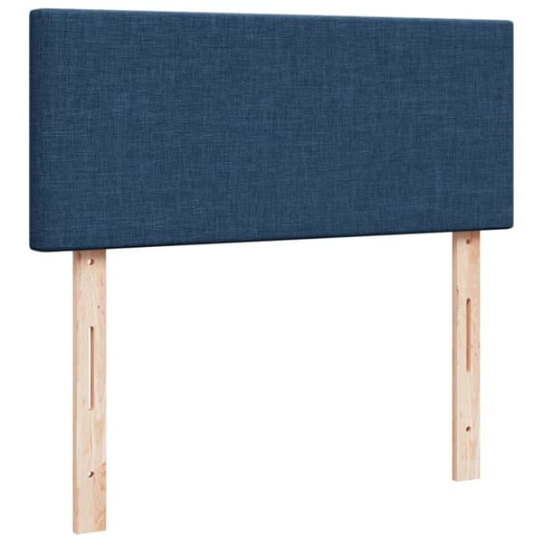 kontinentalseng med madras 120x190 cm stof blå