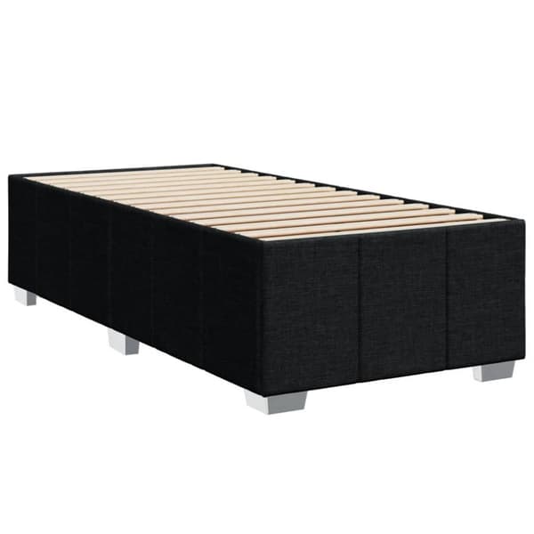 kontinentalseng med madras 100x200 cm stof sort