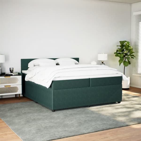 Continental Bed patja Green Velvet 200x200 cm