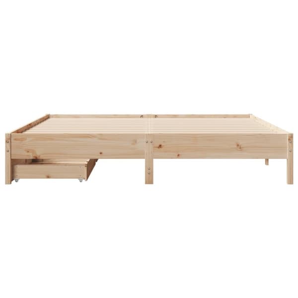 Sänky ilman patjaa 200x200 cm täysi mänty