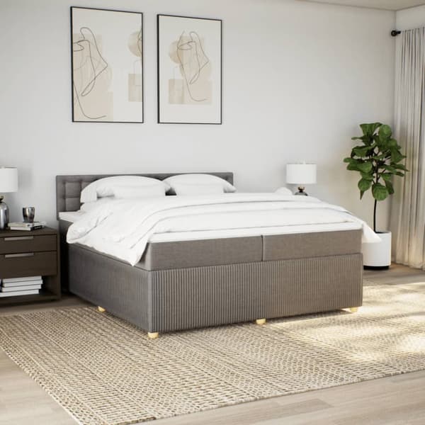 Continental sänky patjalla Taupe Kangas 200x200 cm