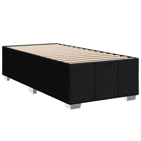 kontinentalseng med madras 90x190 cm stof sort