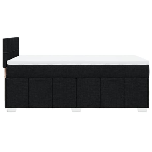 kontinentalseng med madras 90x200 cm stof sort