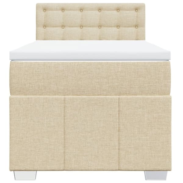 Continental sänky patjalla Cream Kangas 90x200 cm