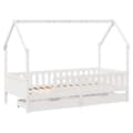 Miniatyrbillede 3 af 10: sengeramme til juniorseng m. skuffer 90x190 cm massivt fyr