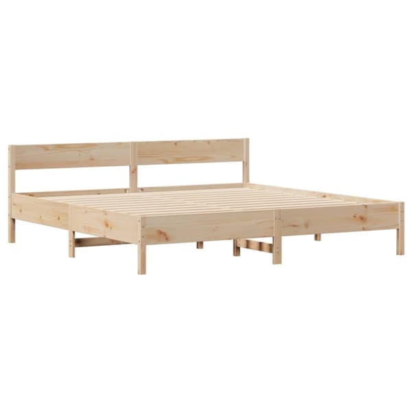 Sänky ilman patjaa 200x200 cm täysi mänty