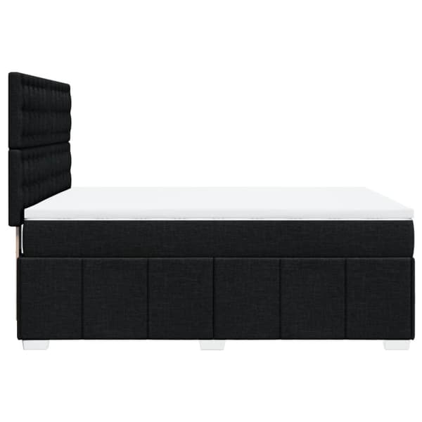 Continental sänky patjalla Musta kangas 140x190 cm