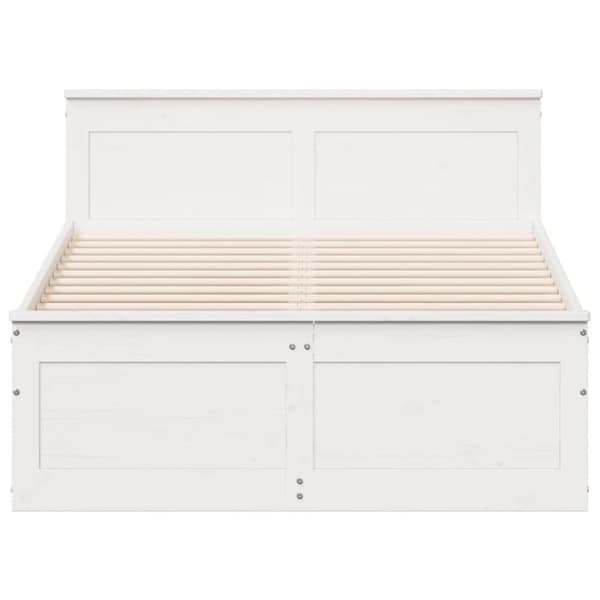 sengeramme m. sengegavl 135x190 cm uden madras massivt fyrretræ