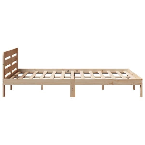 sengeramme uden madras 140x200 cm massivt fyrretræ