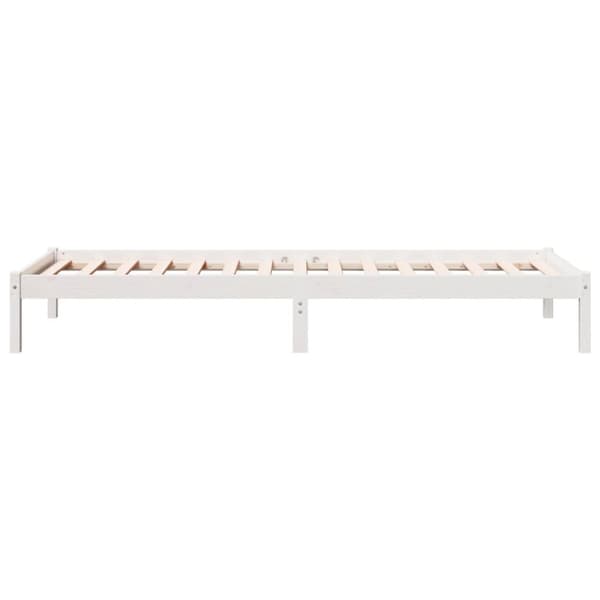 ekstra lang sengeramme uden madras 80x210 cm massivt fyrretræ