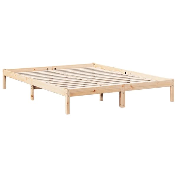ekstra lang sengeramme uden madras 160x210 cm massivt fyrretræ
