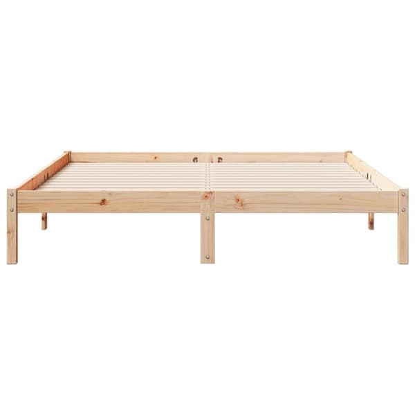 ekstra lang sengeramme uden madras 160x210 cm massivt fyrretræ