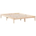 Miniatyrbillede 6 af 9: ekstra lang sengeramme uden madras 160x210 cm massivt fyrretræ