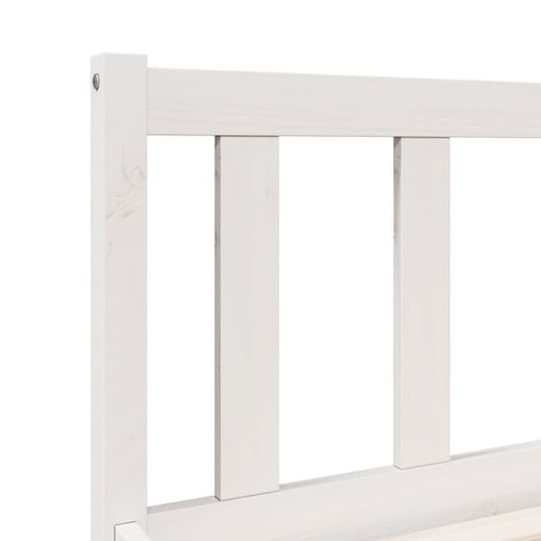 ekstra lang sengeramme uden madras 80x210 cm massivt fyrretræ