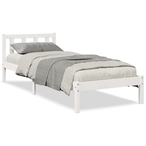 ekstra lang sengeramme uden madras 80x210 cm massivt fyrretræ