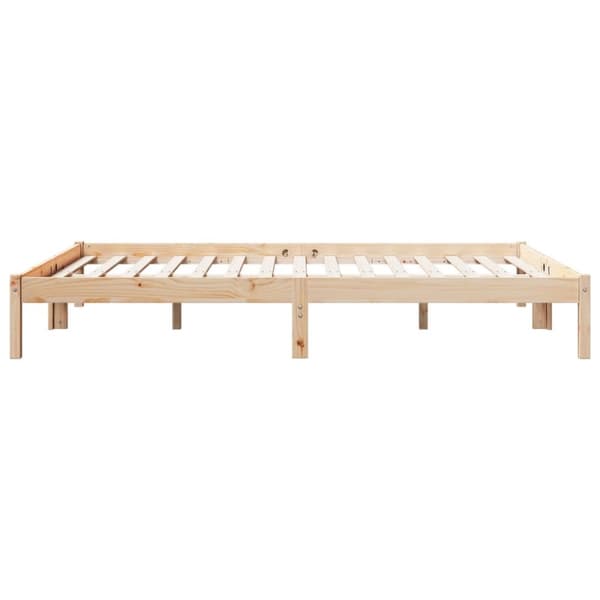 ekstra lang sengeramme uden madras 160x220 cm massivt fyrretræ
